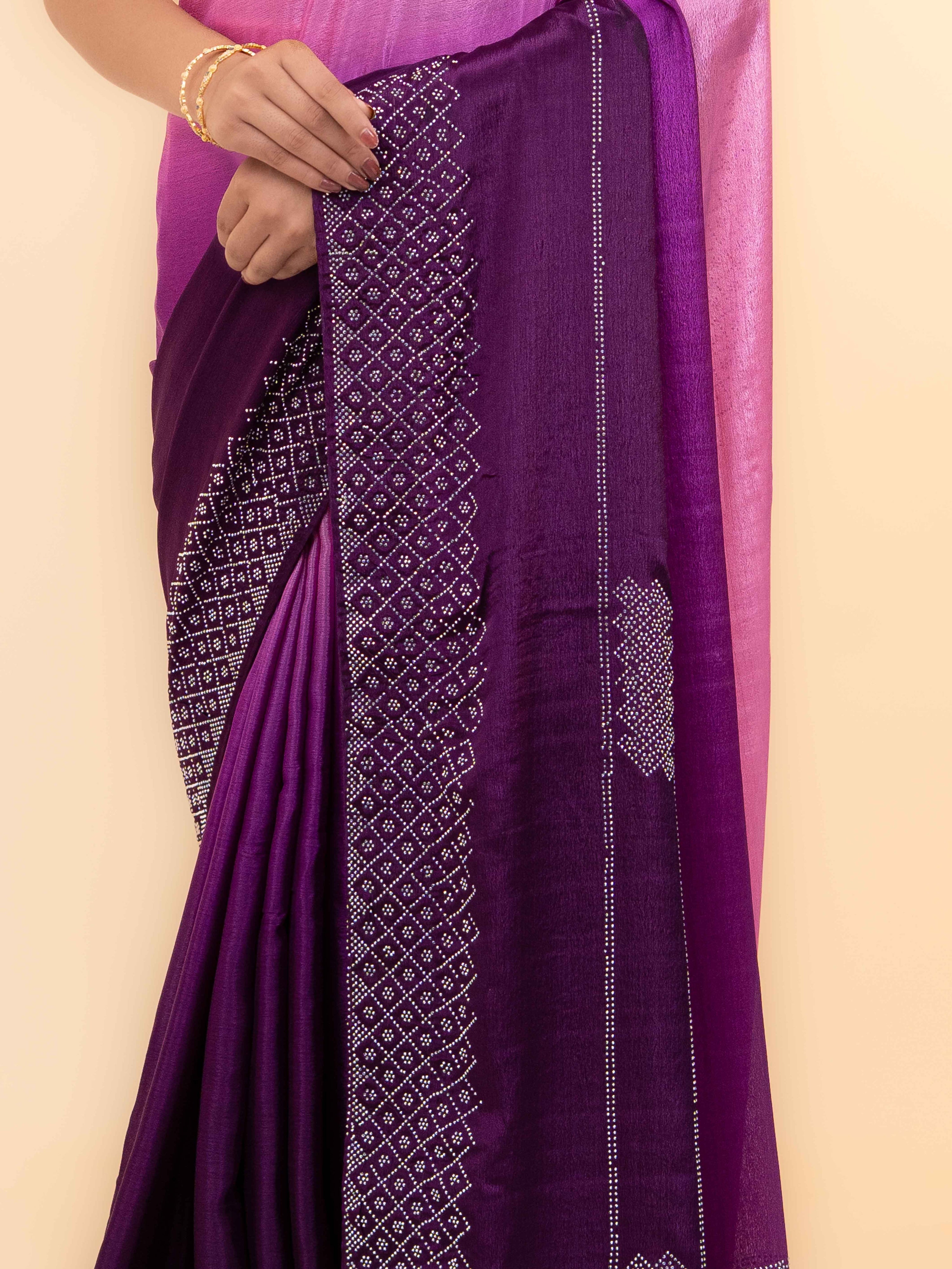 Purple Soft Silk Saree