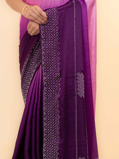 Purple Soft Silk Saree