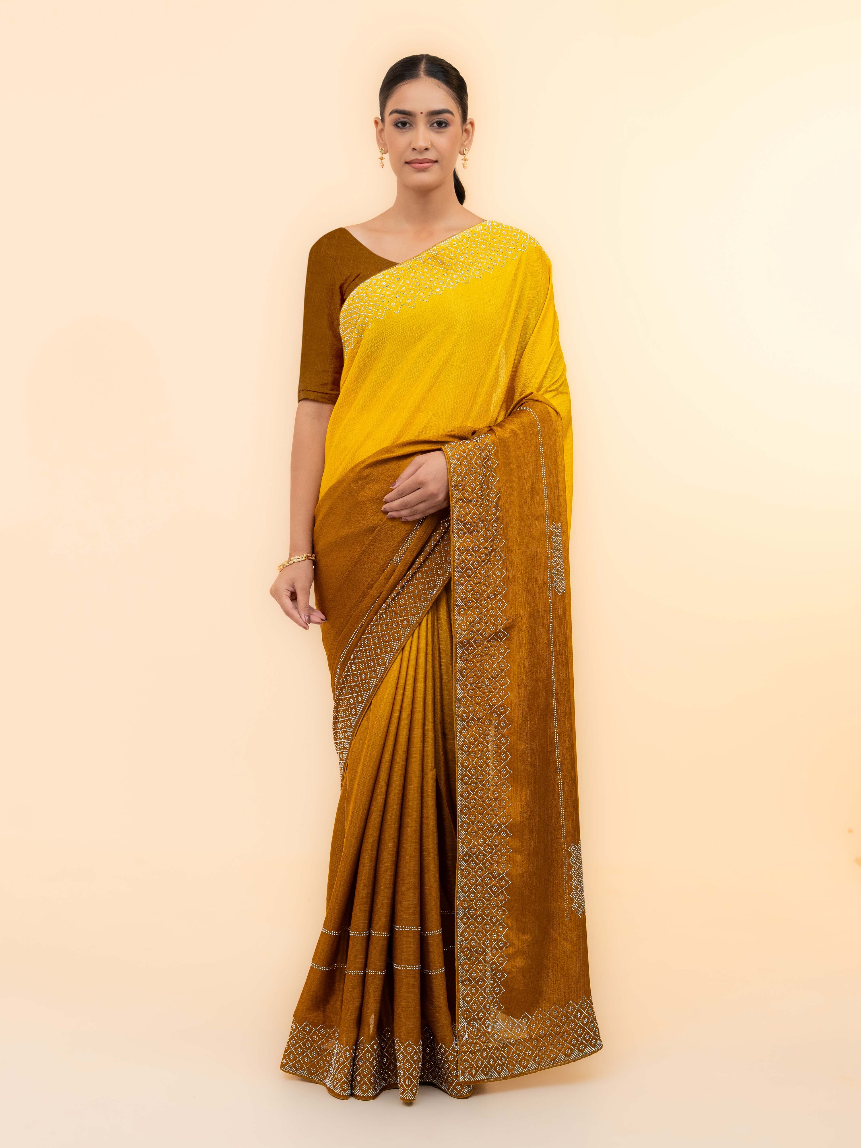 Yellow Soft Silk Saree