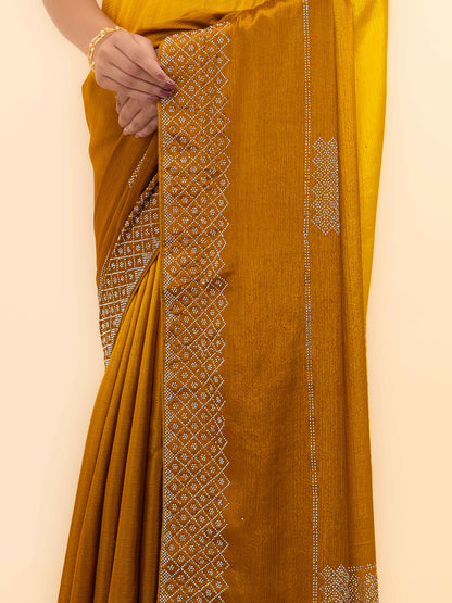 Yellow Soft Silk Saree