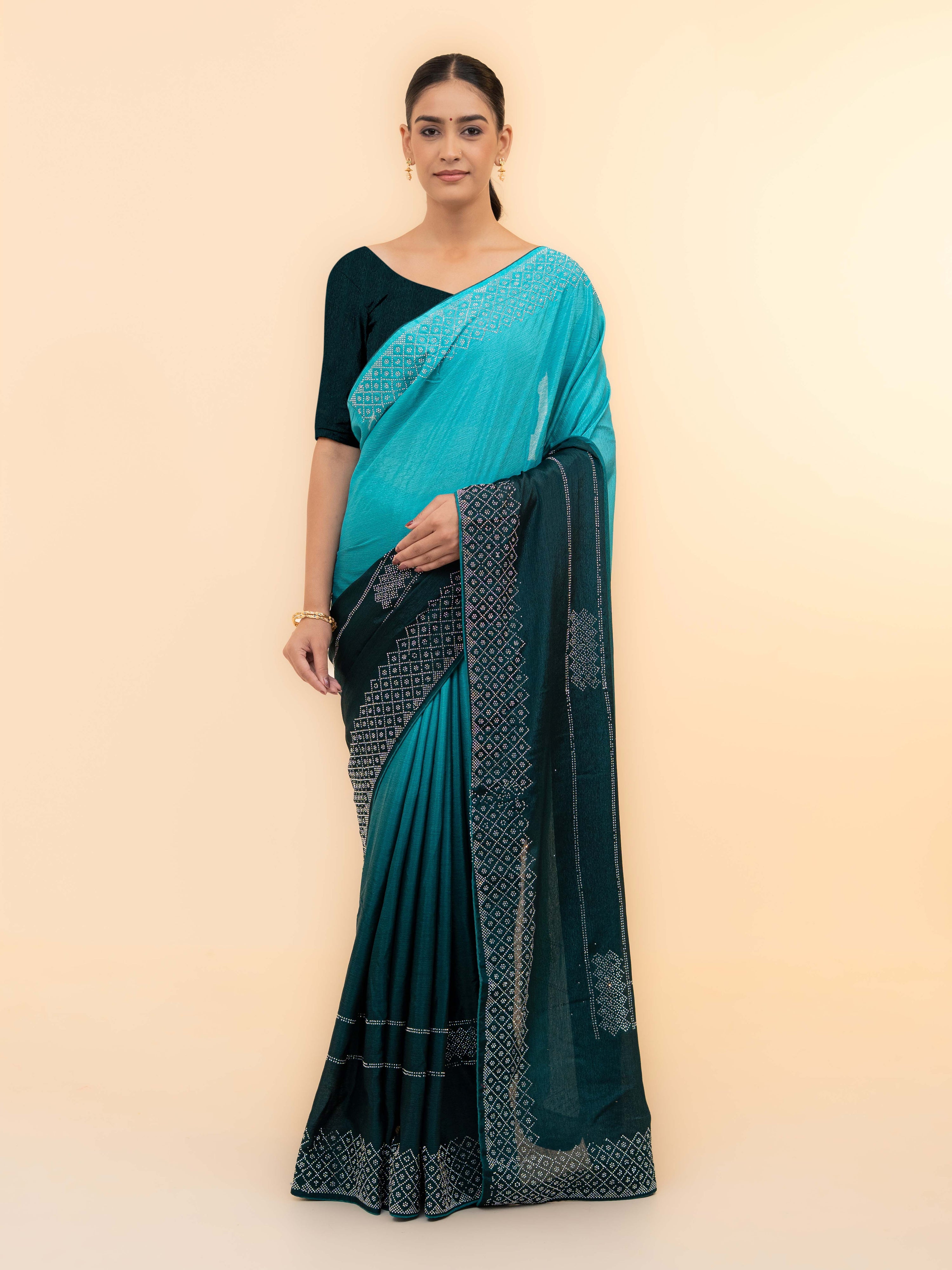 Sky Blue Soft Silk Saree