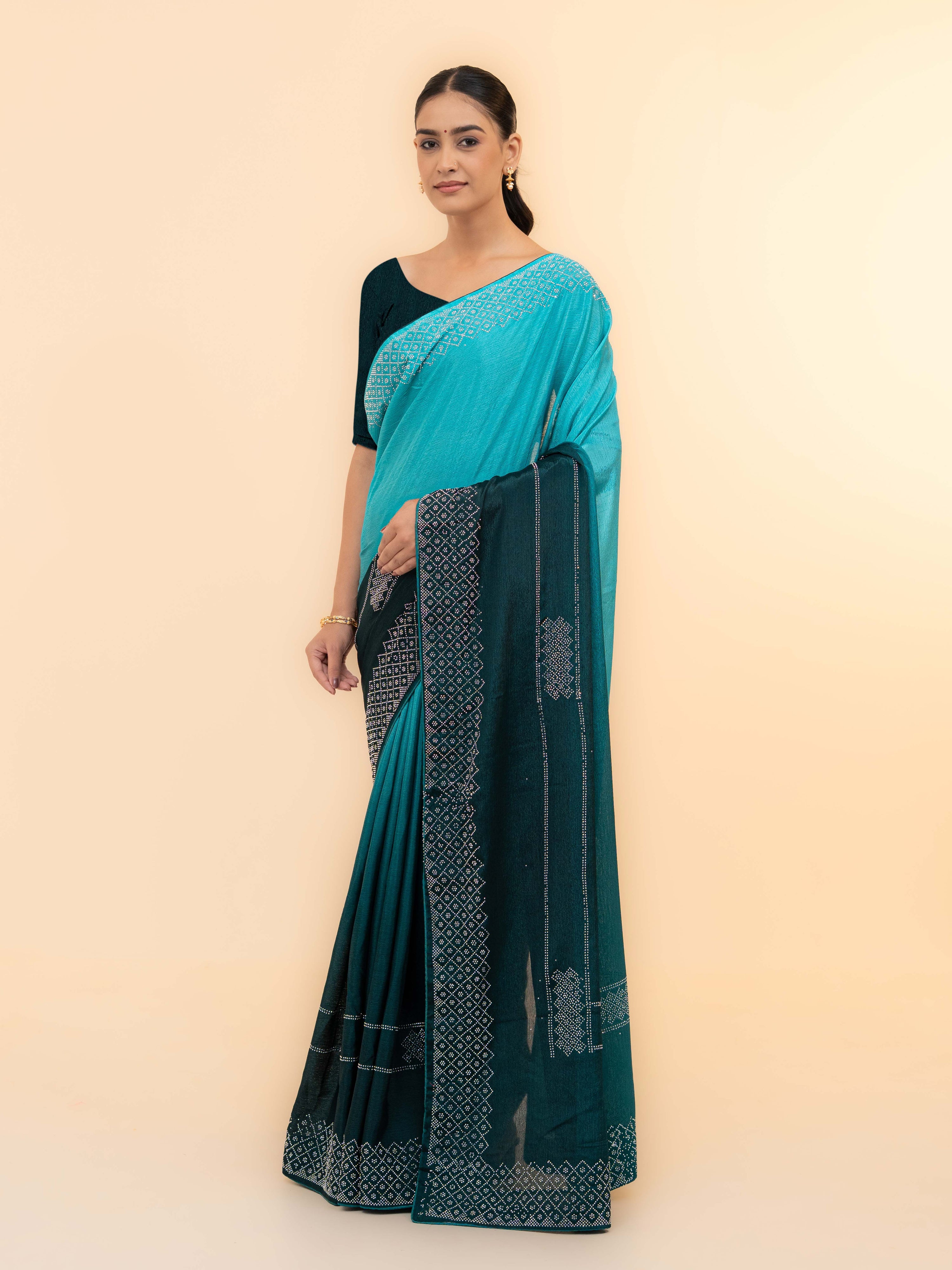 Sky Blue Soft Silk Saree