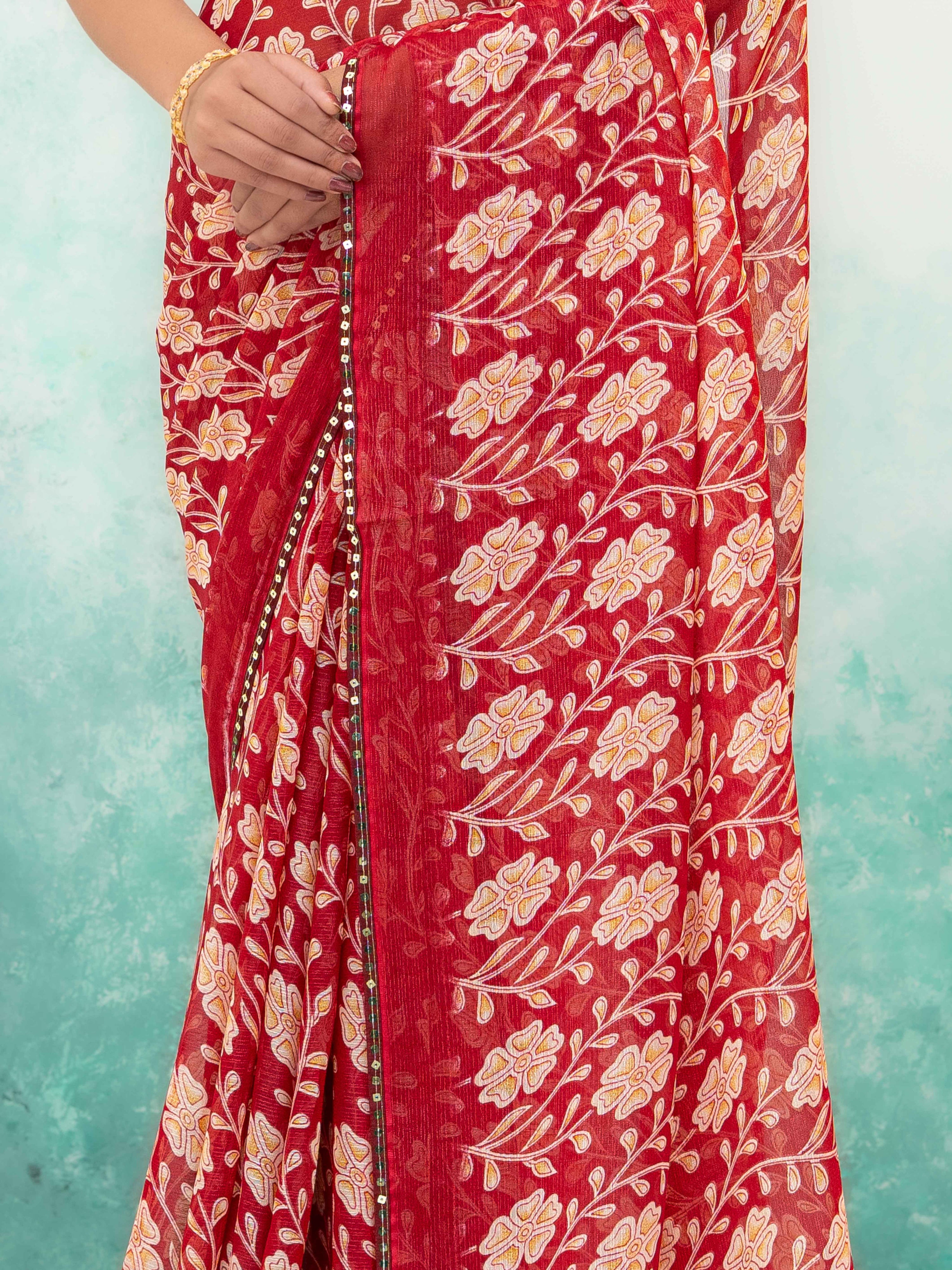 Rani Pink Soft Georgette Saree