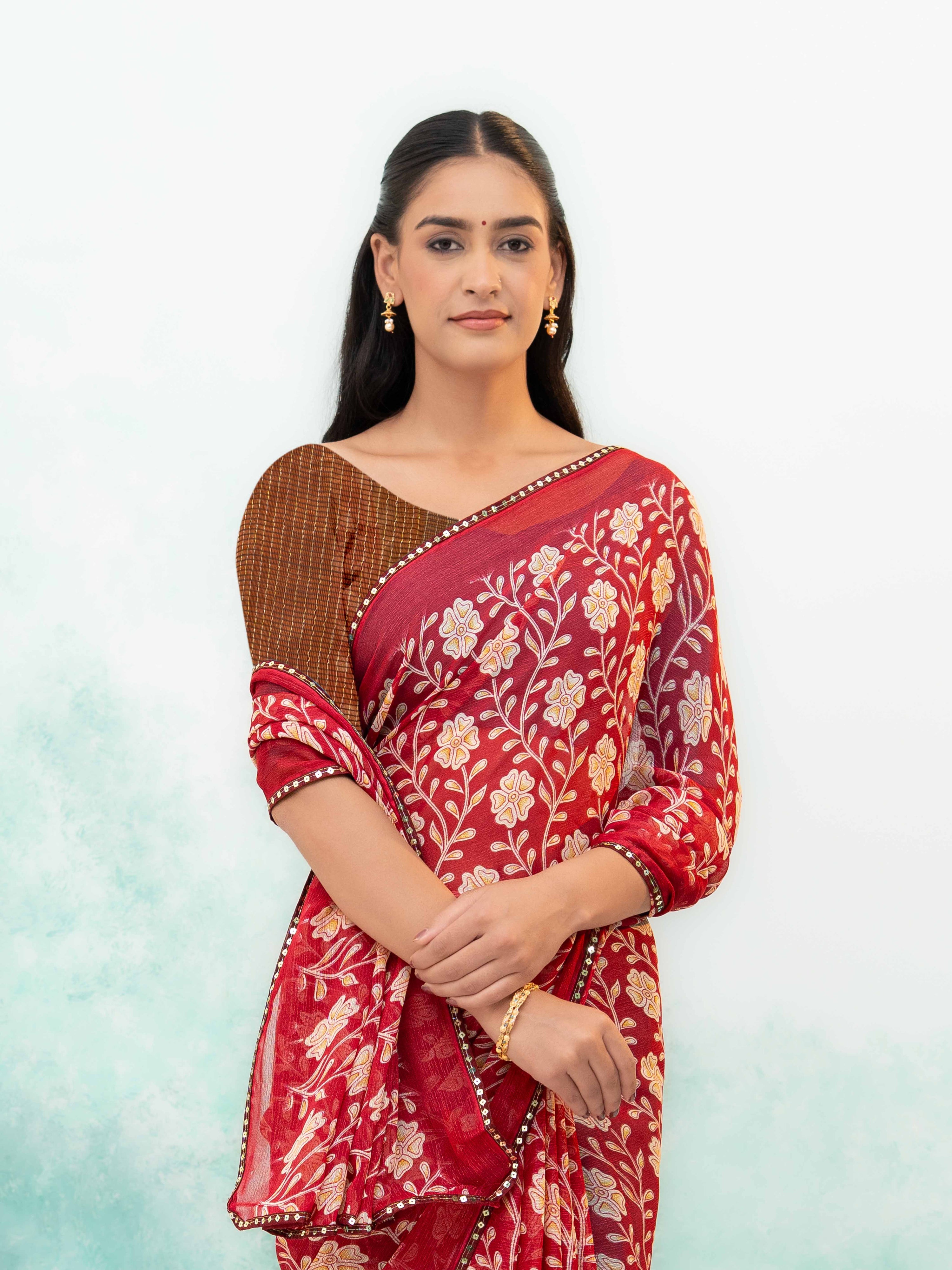 Rani Pink Soft Georgette Saree