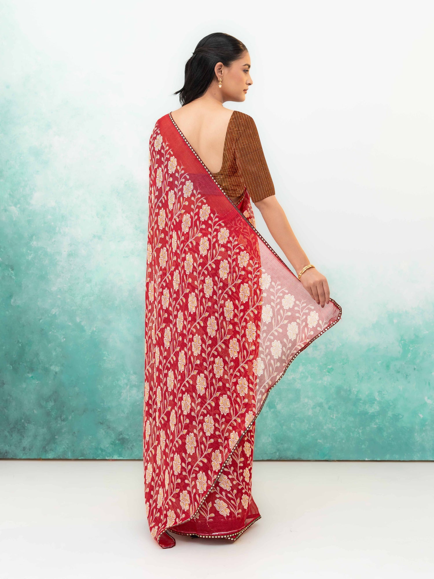 Rani Pink Soft Georgette Saree