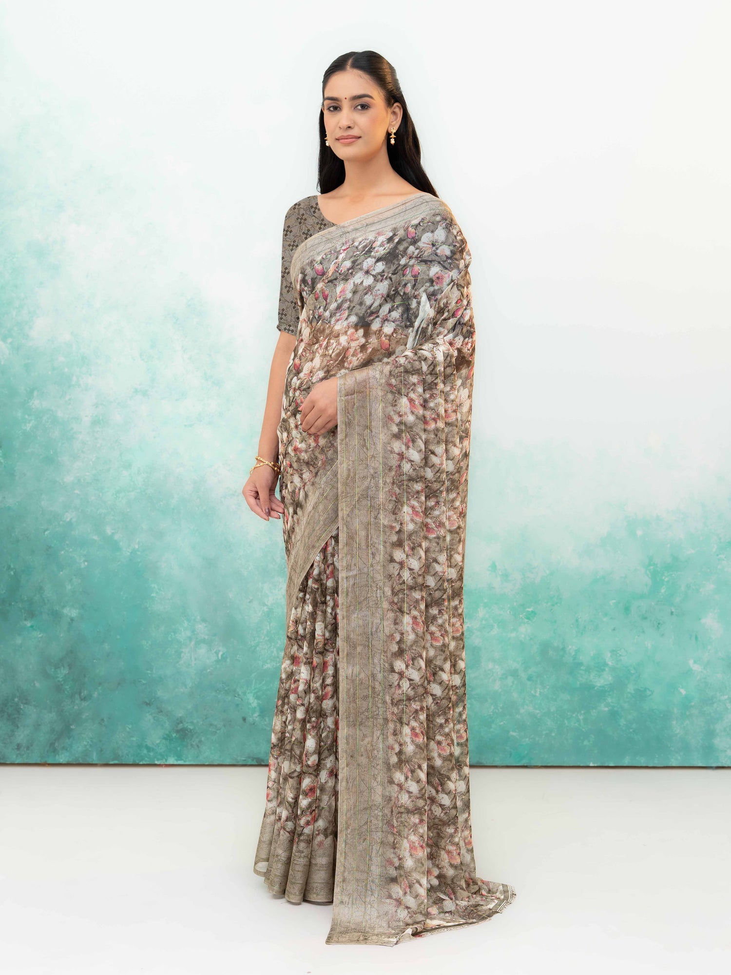 Beige Weightless Saree