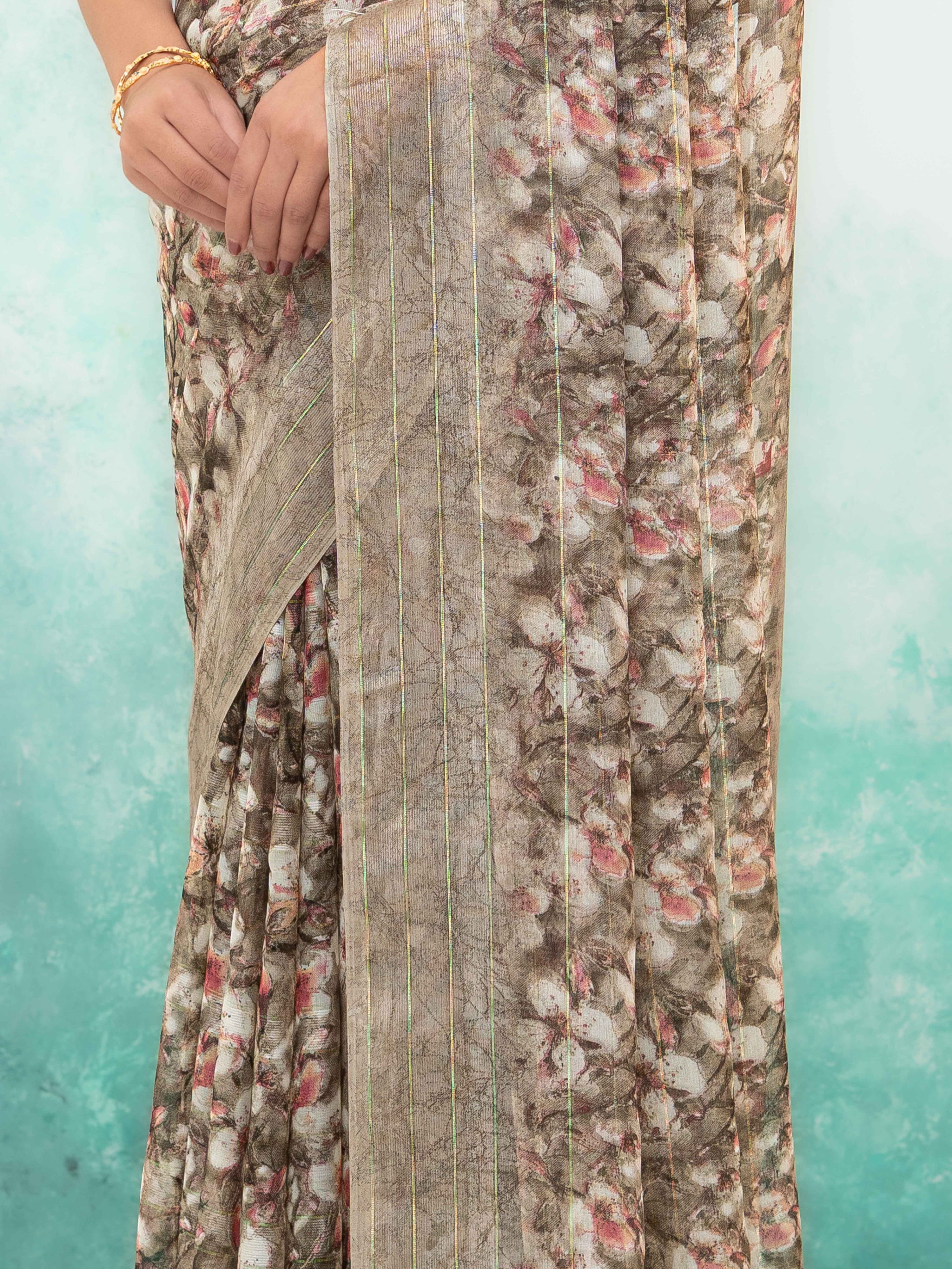 Beige Weightless Saree