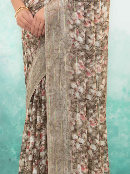 Beige Weightless Saree