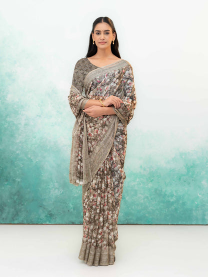 Beige Weightless Saree