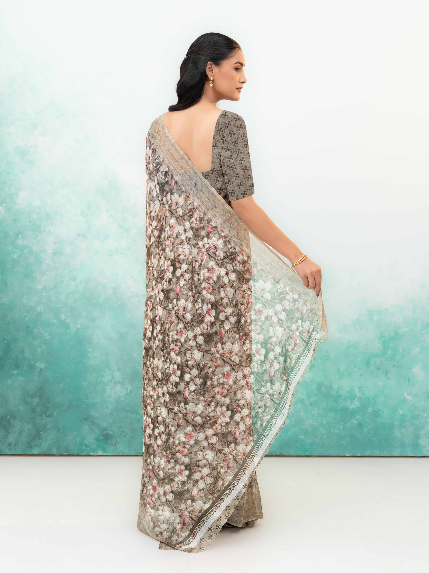 Beige Weightless Saree