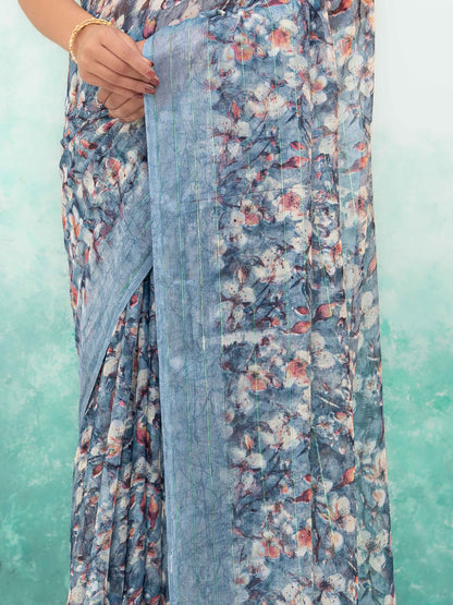 Gray Weightless Saree
