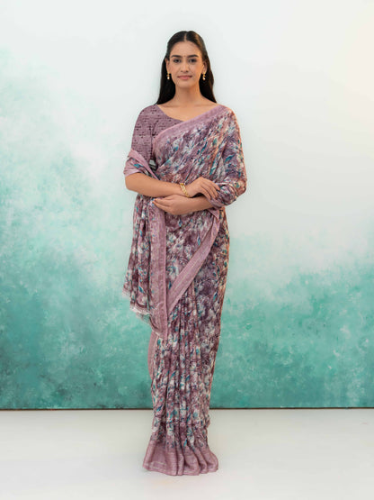 Purple Weightless Saree