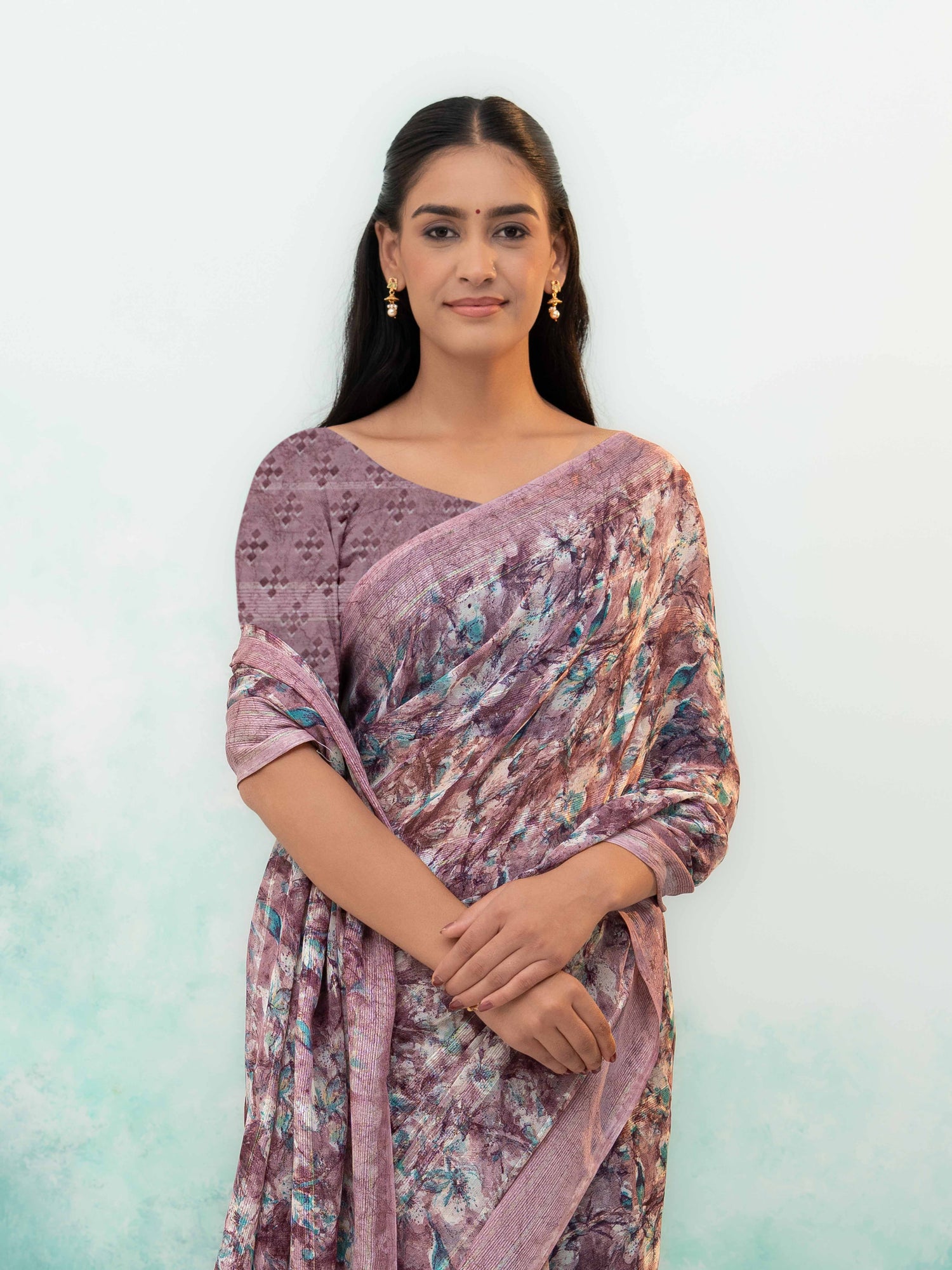 Purple Weightless Saree