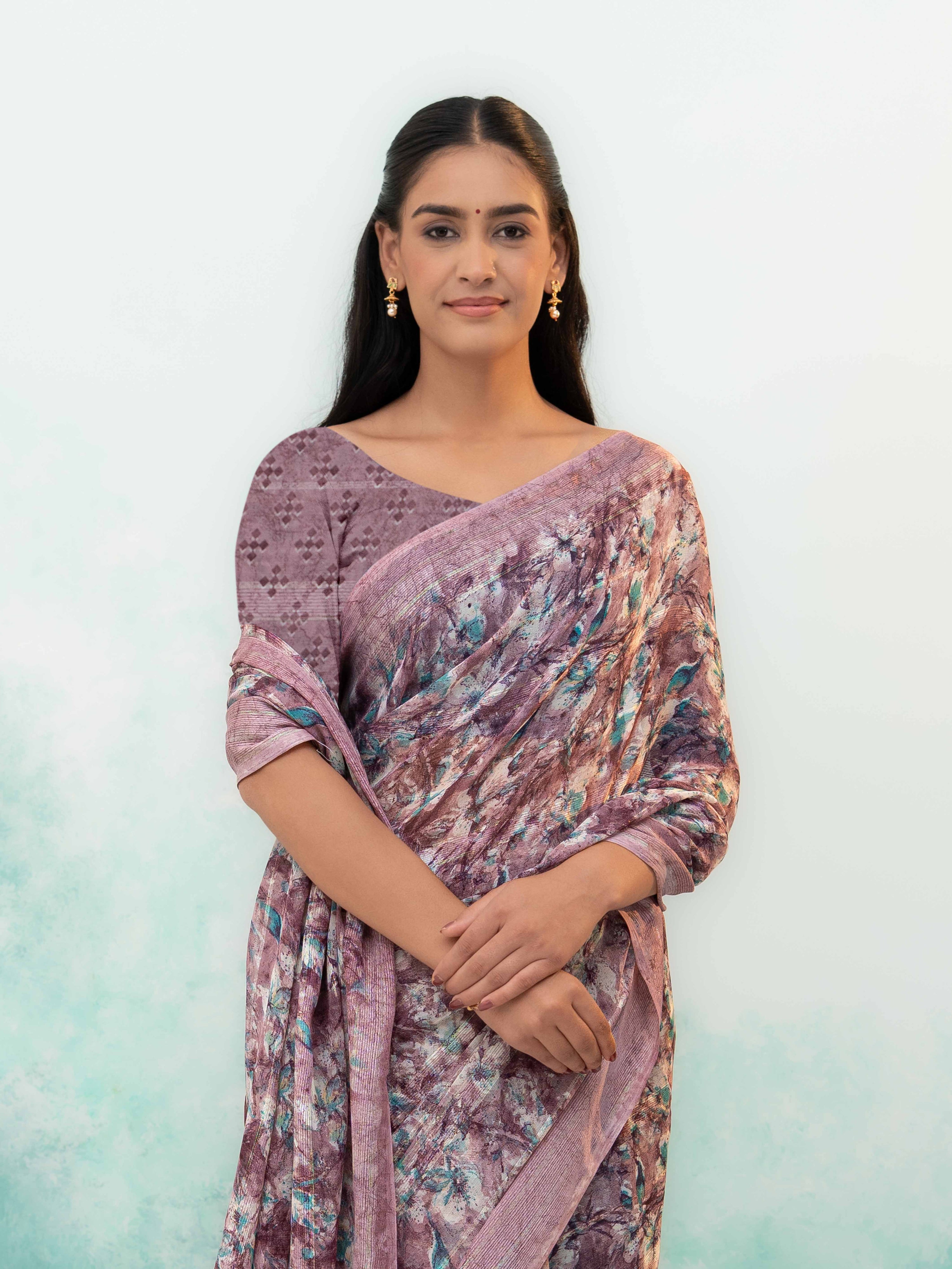 Purple Weightless Saree