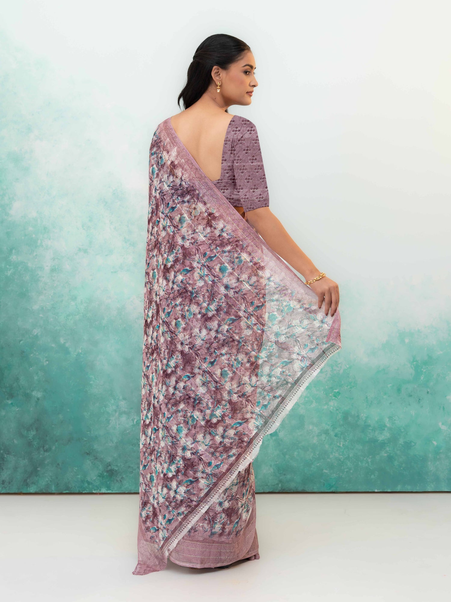Purple Weightless Saree
