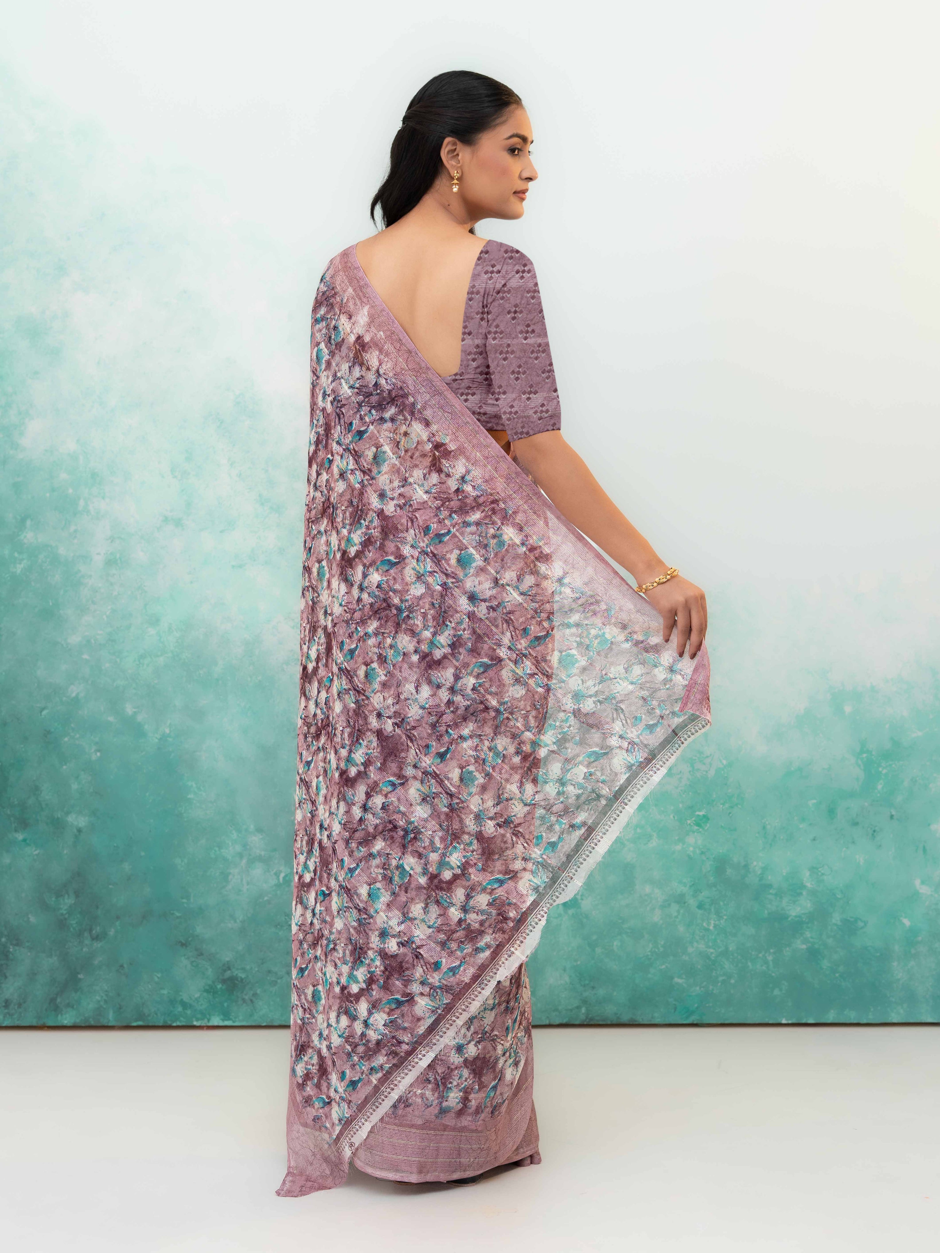 Purple Weightless Saree