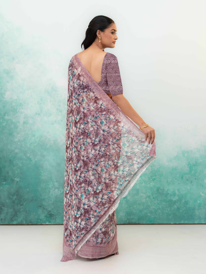 Purple Weightless Saree