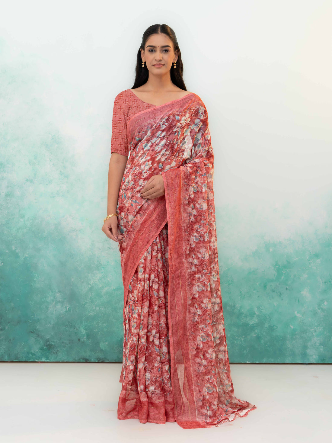 Pink Weightless Saree