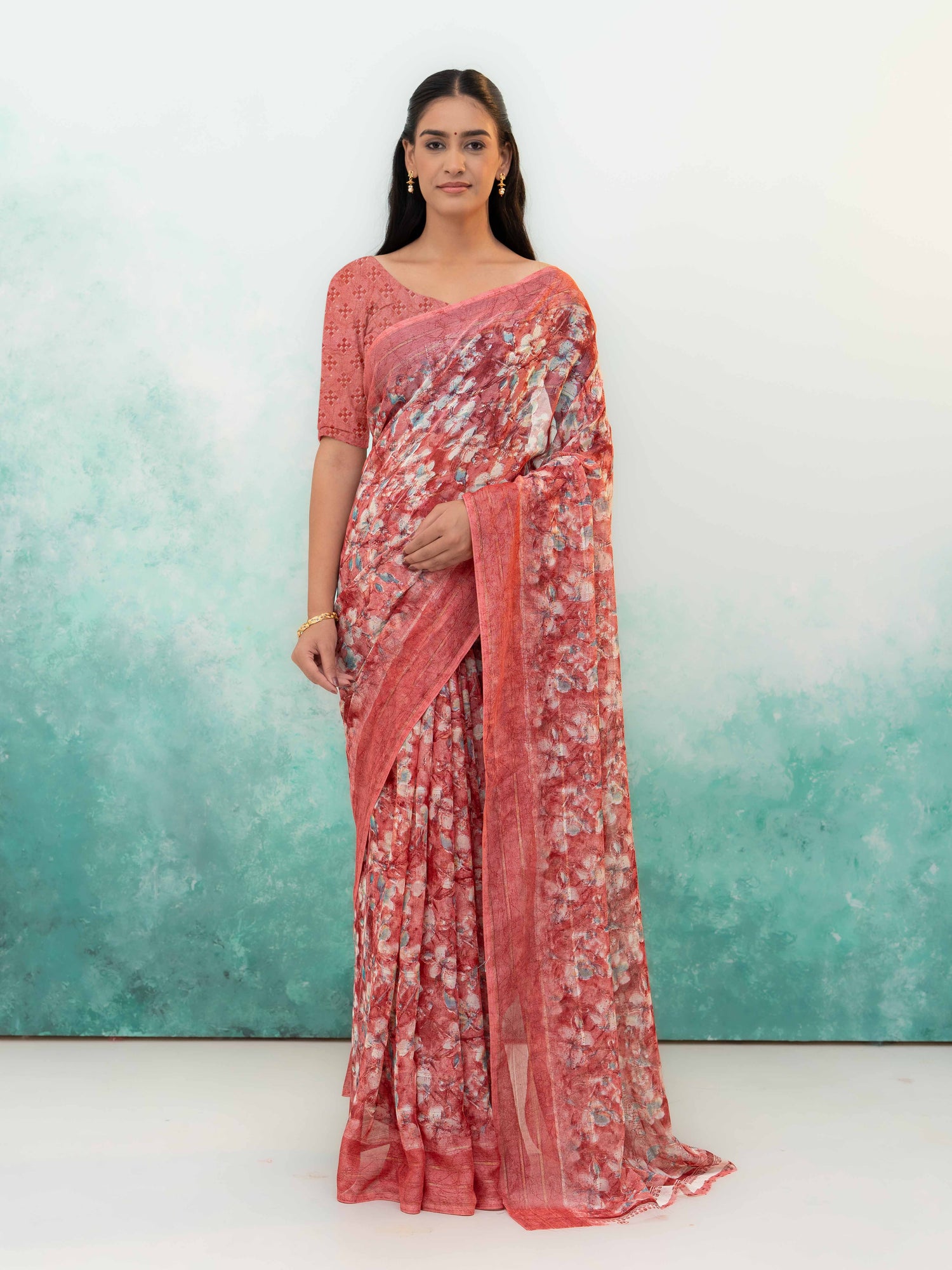 Pink Weightless Saree
