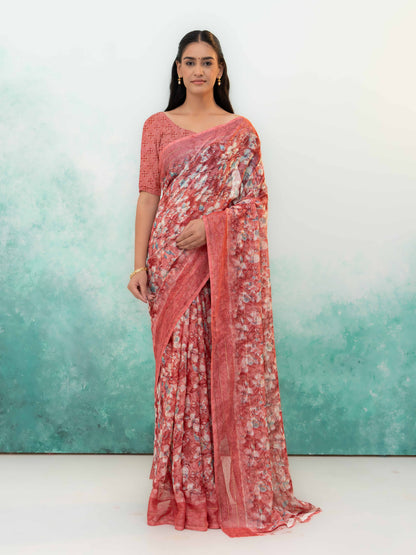 Pink Weightless Saree