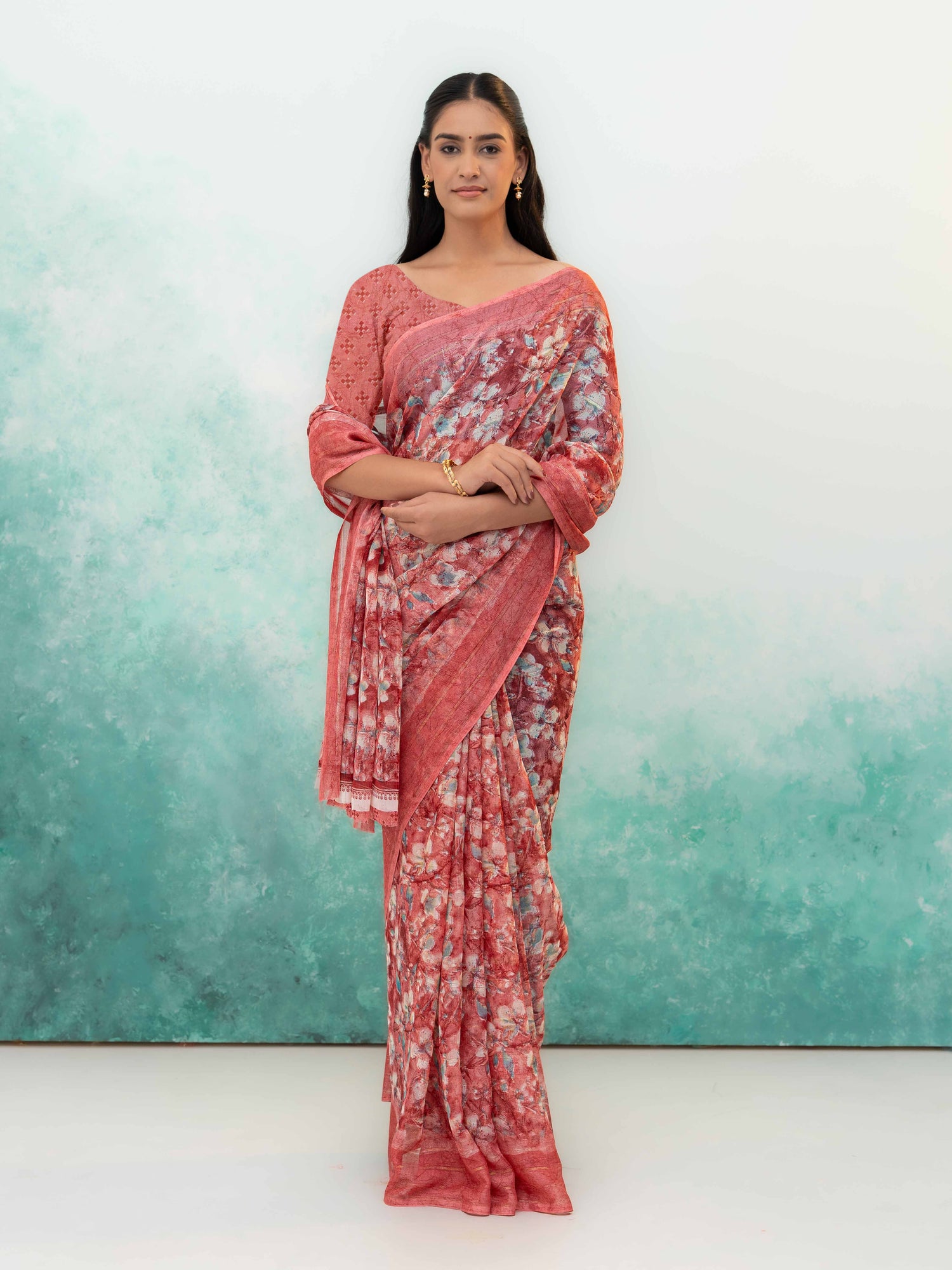 Pink Weightless Saree