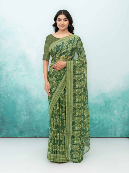 Green Weightless Saree