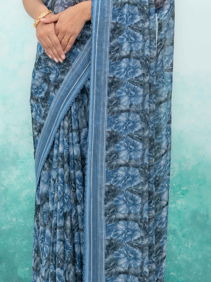 Gray Weightless Saree