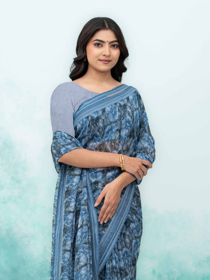 Gray Weightless Saree