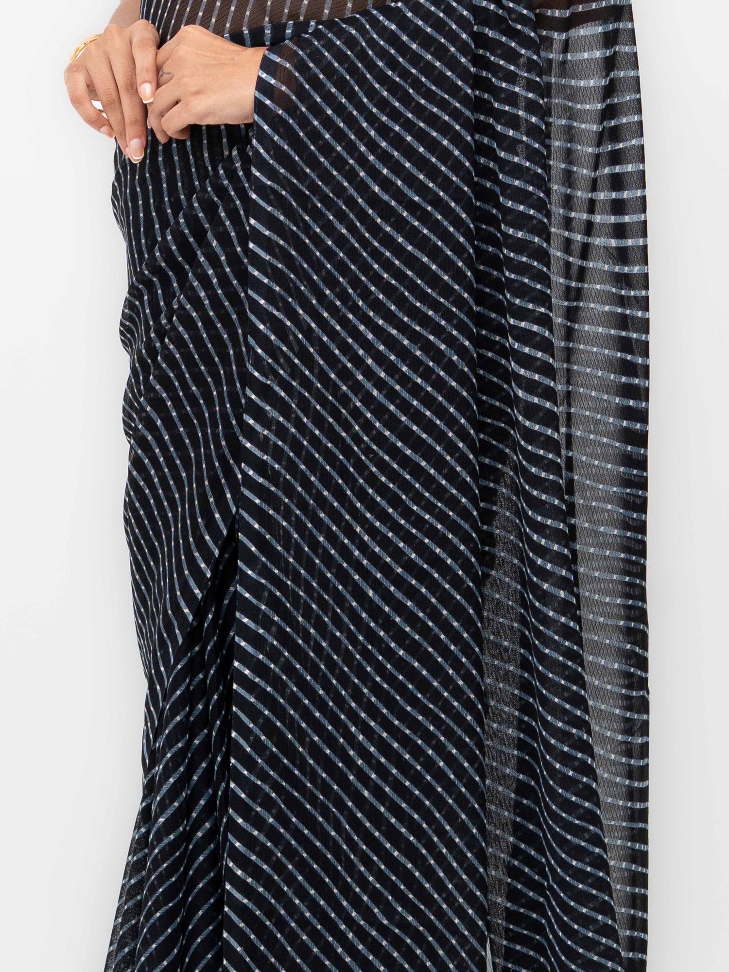 Black Chiffon Saree