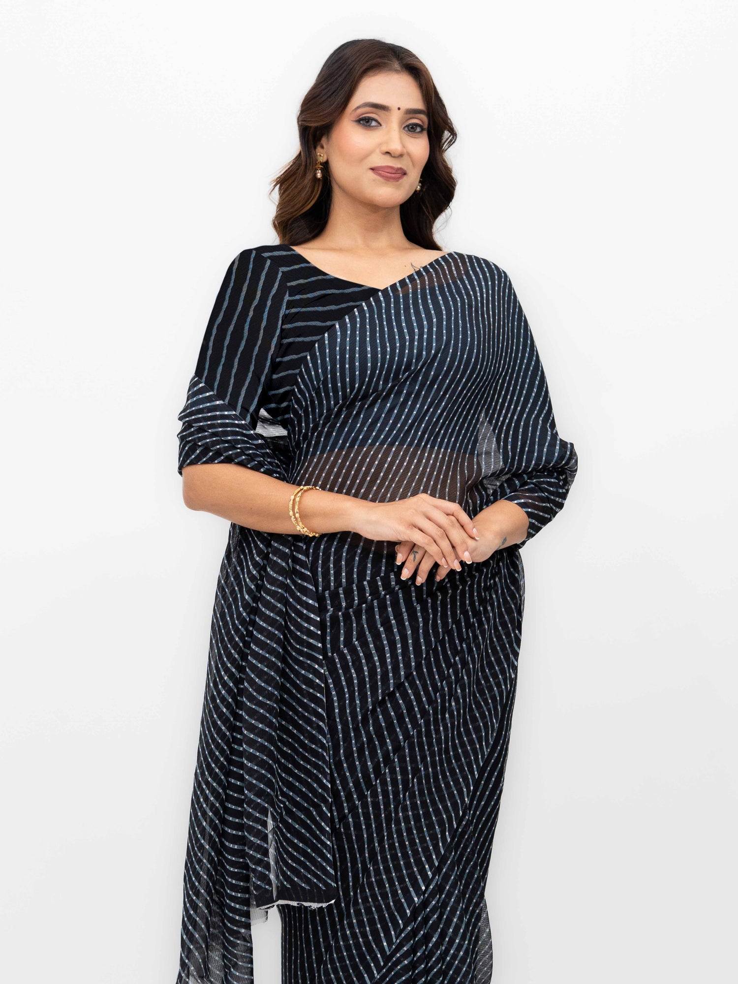 Black Chiffon Saree