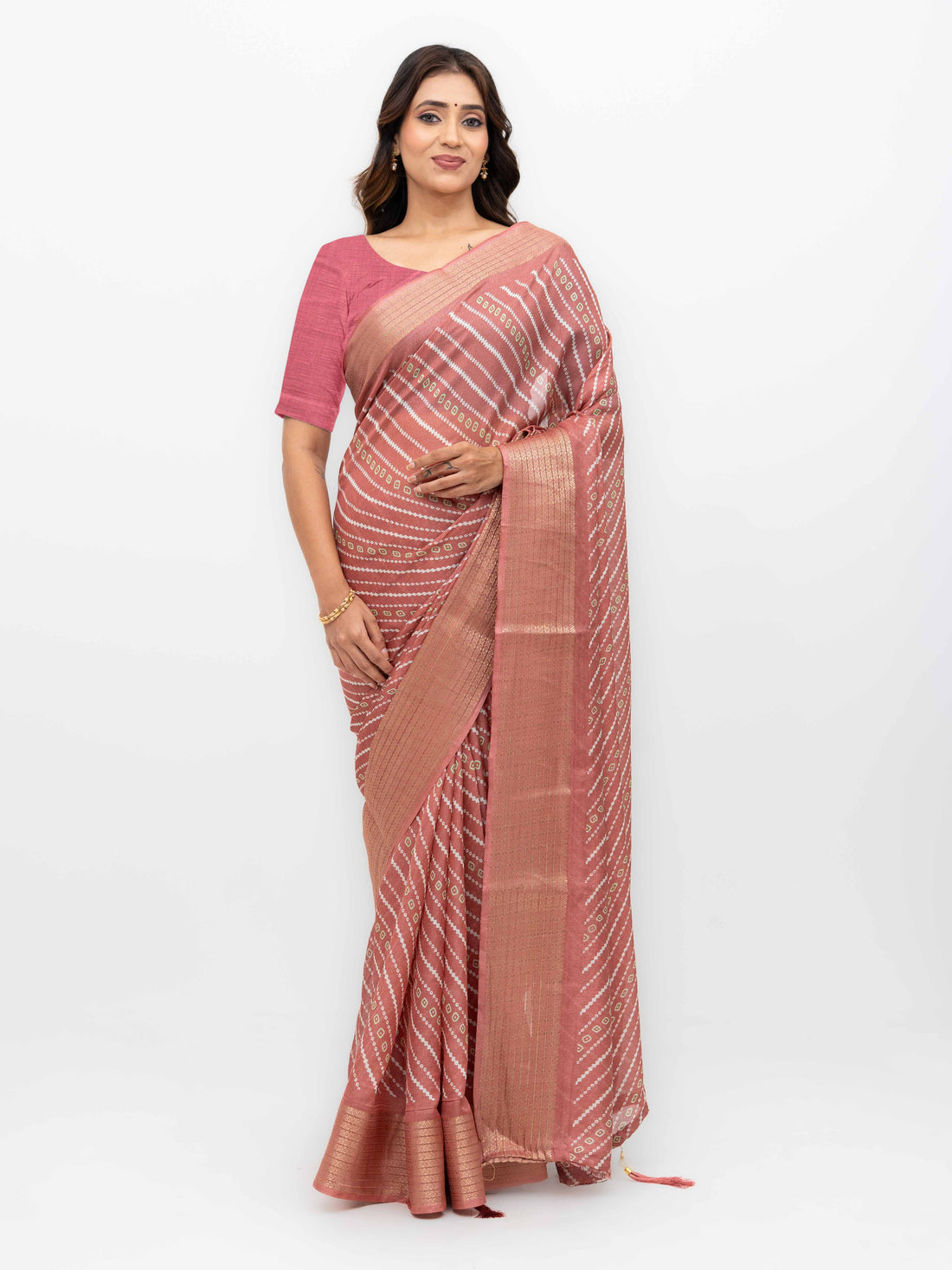 Baby Pink Moss Mellow Saree