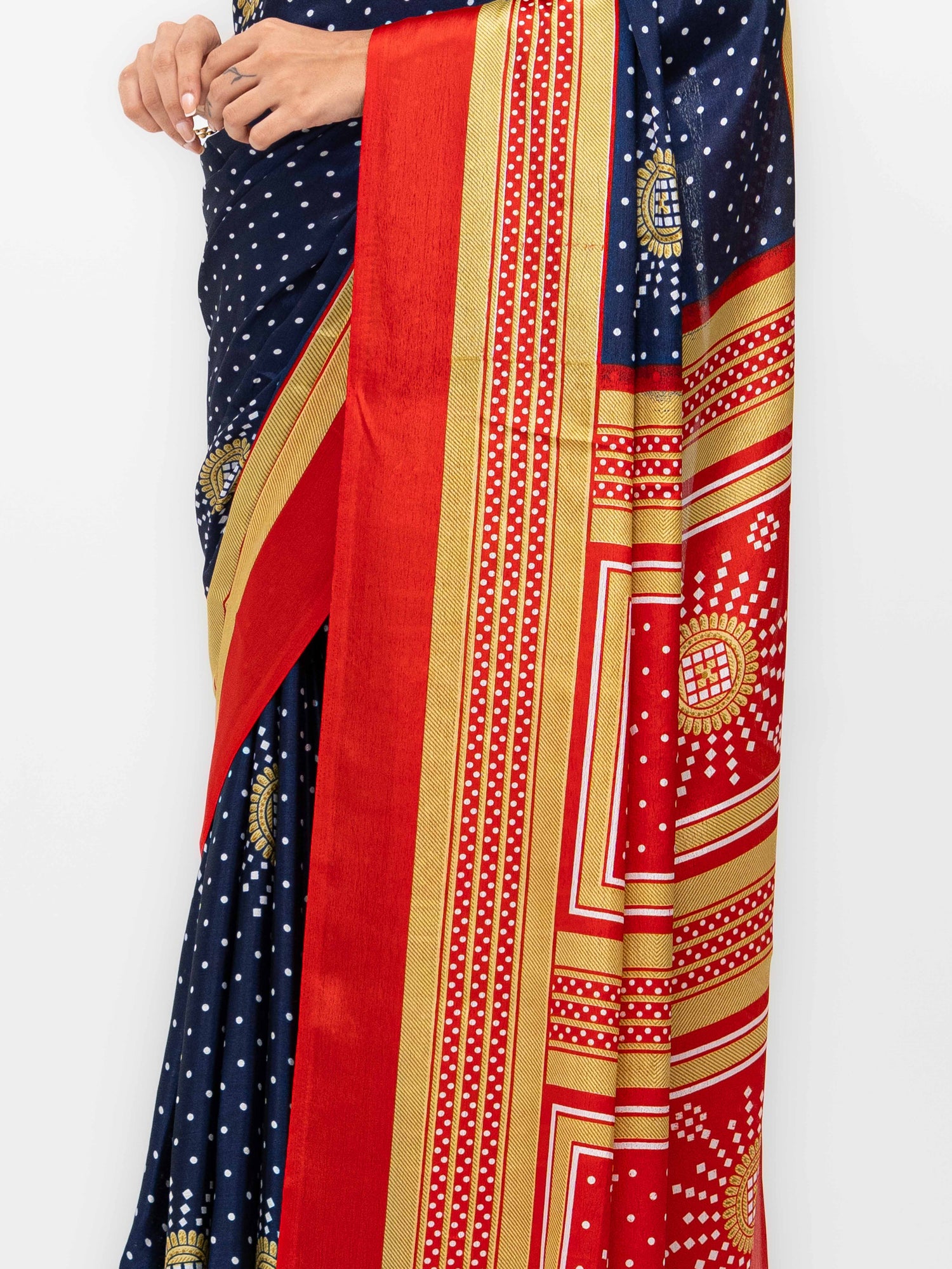 Navy Blue  Art Silk Saree