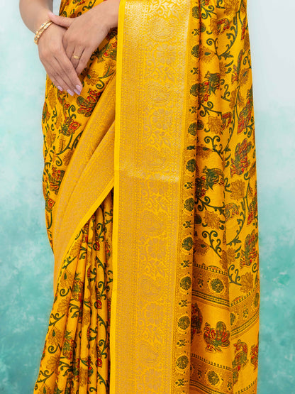 Yellow Brasov Saree