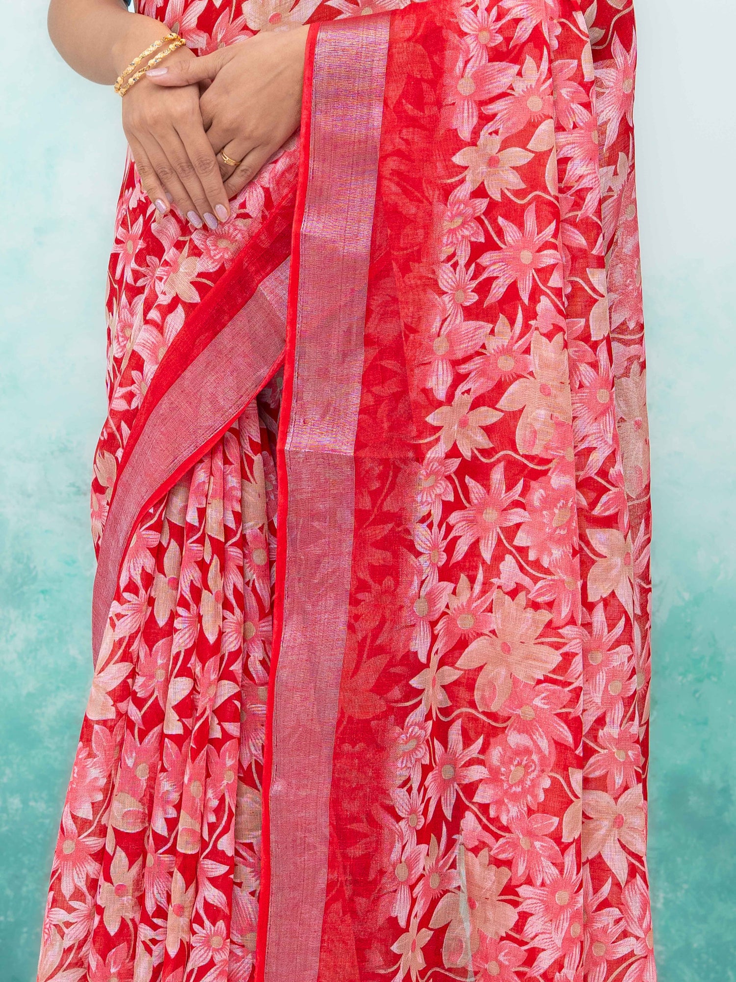Red Weightless Saree