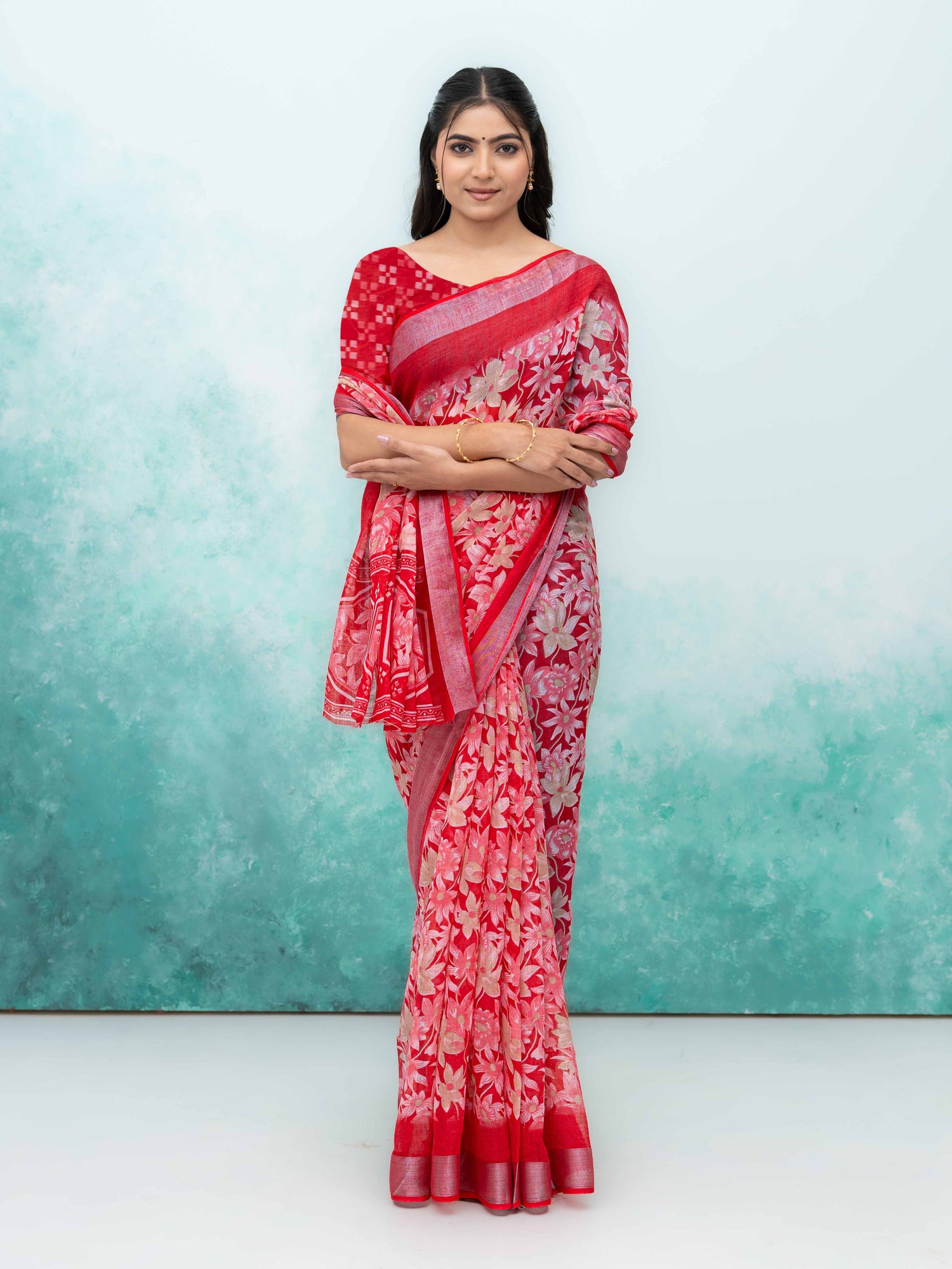 Red Weightless Saree