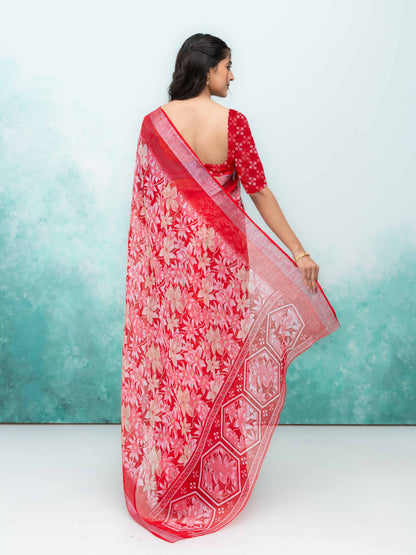 Red Weightless Saree