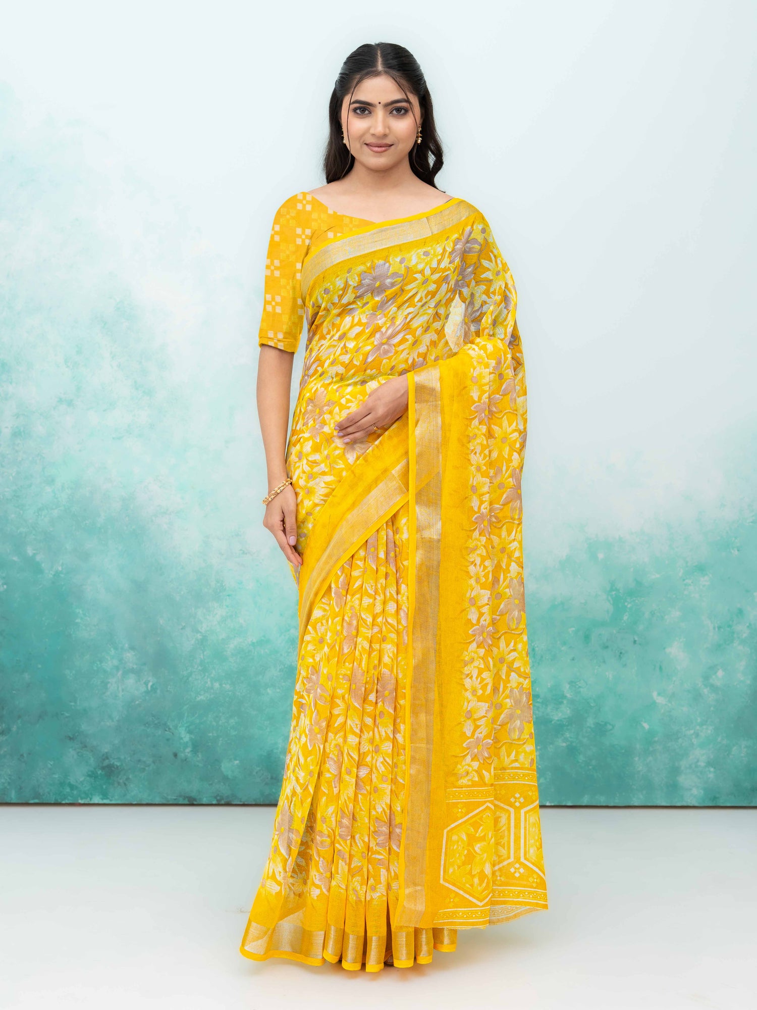Lemon Weightless Saree