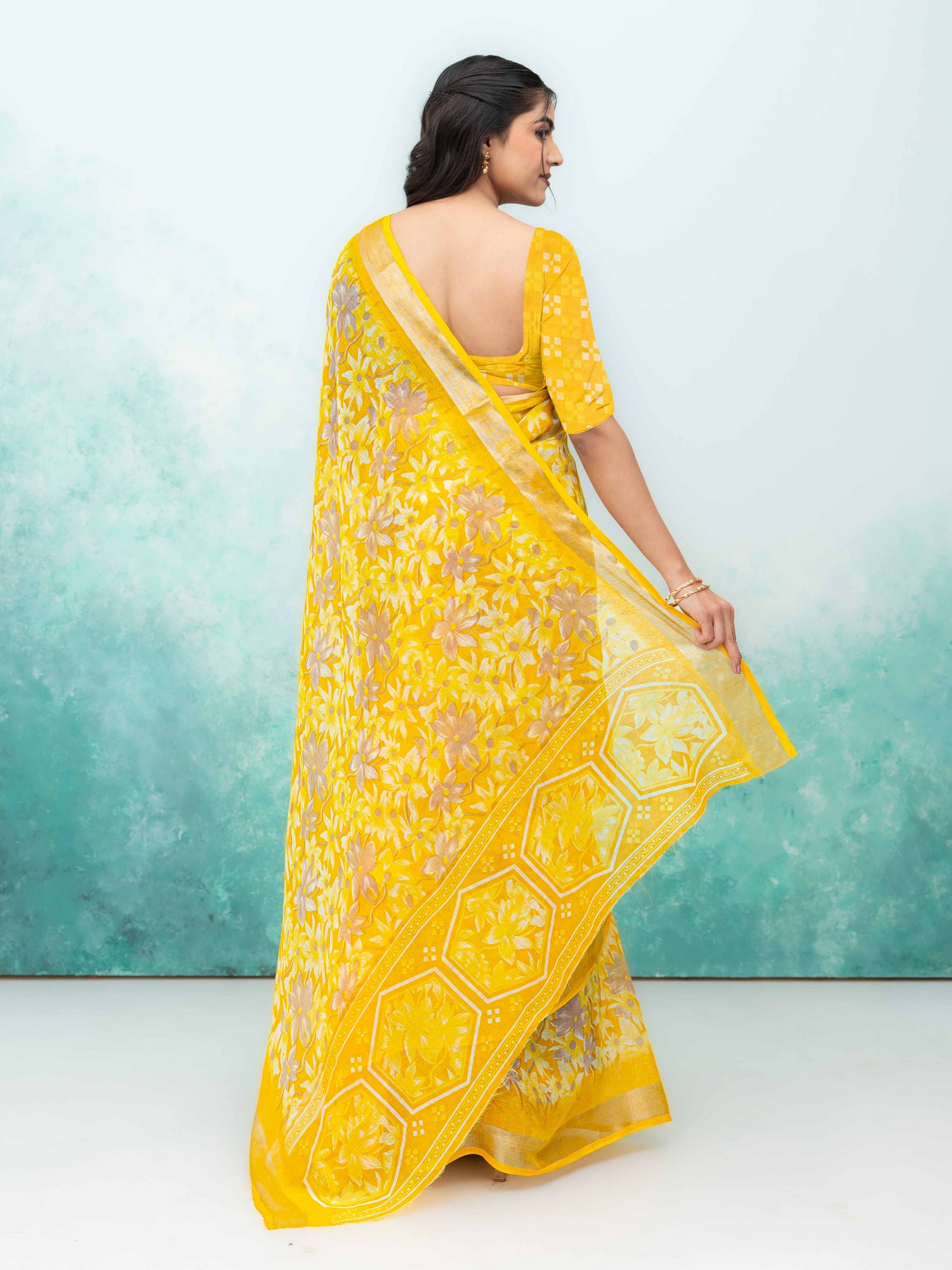 Lemon Weightless Saree