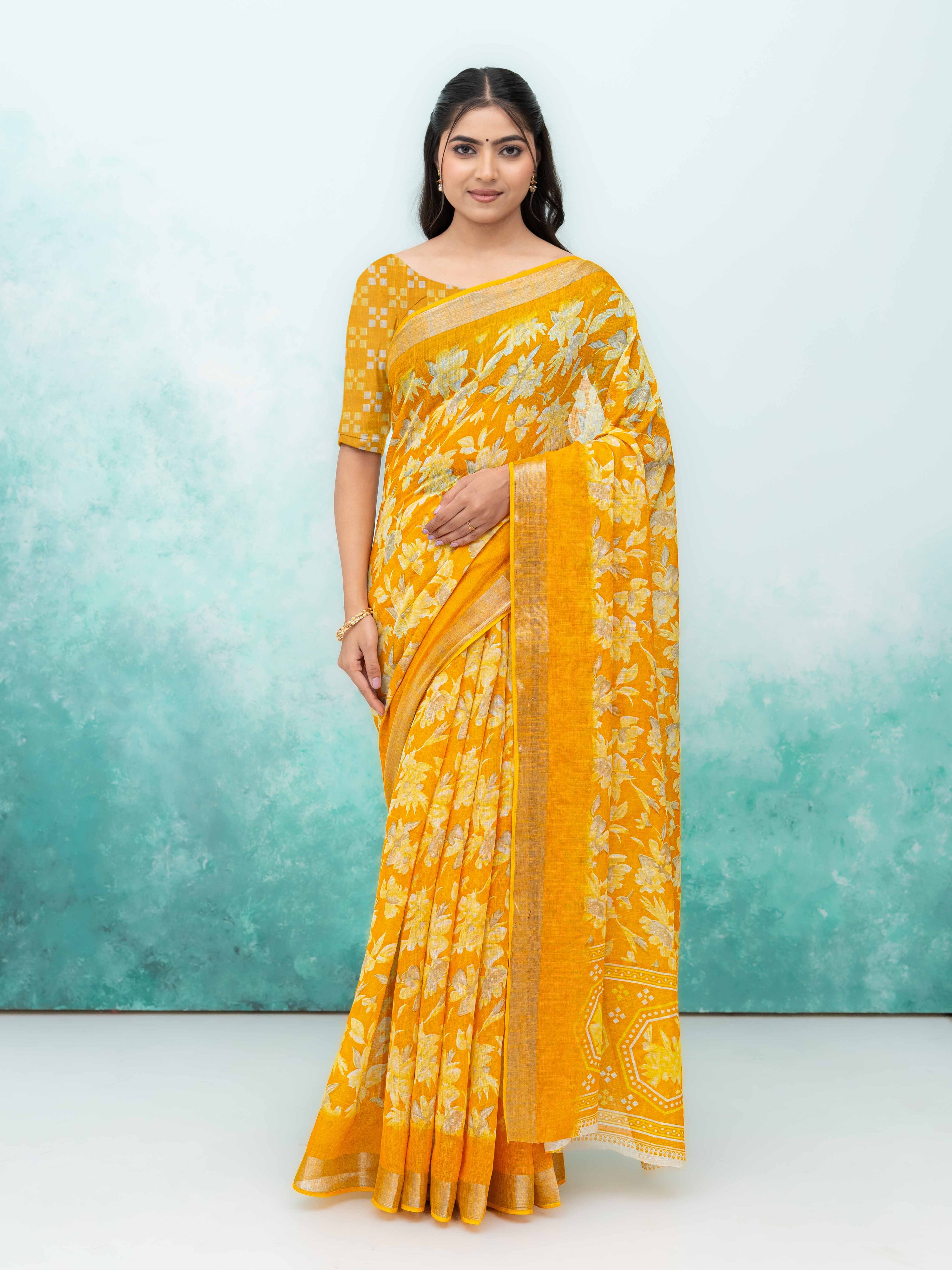 Yellow Weightless Saree