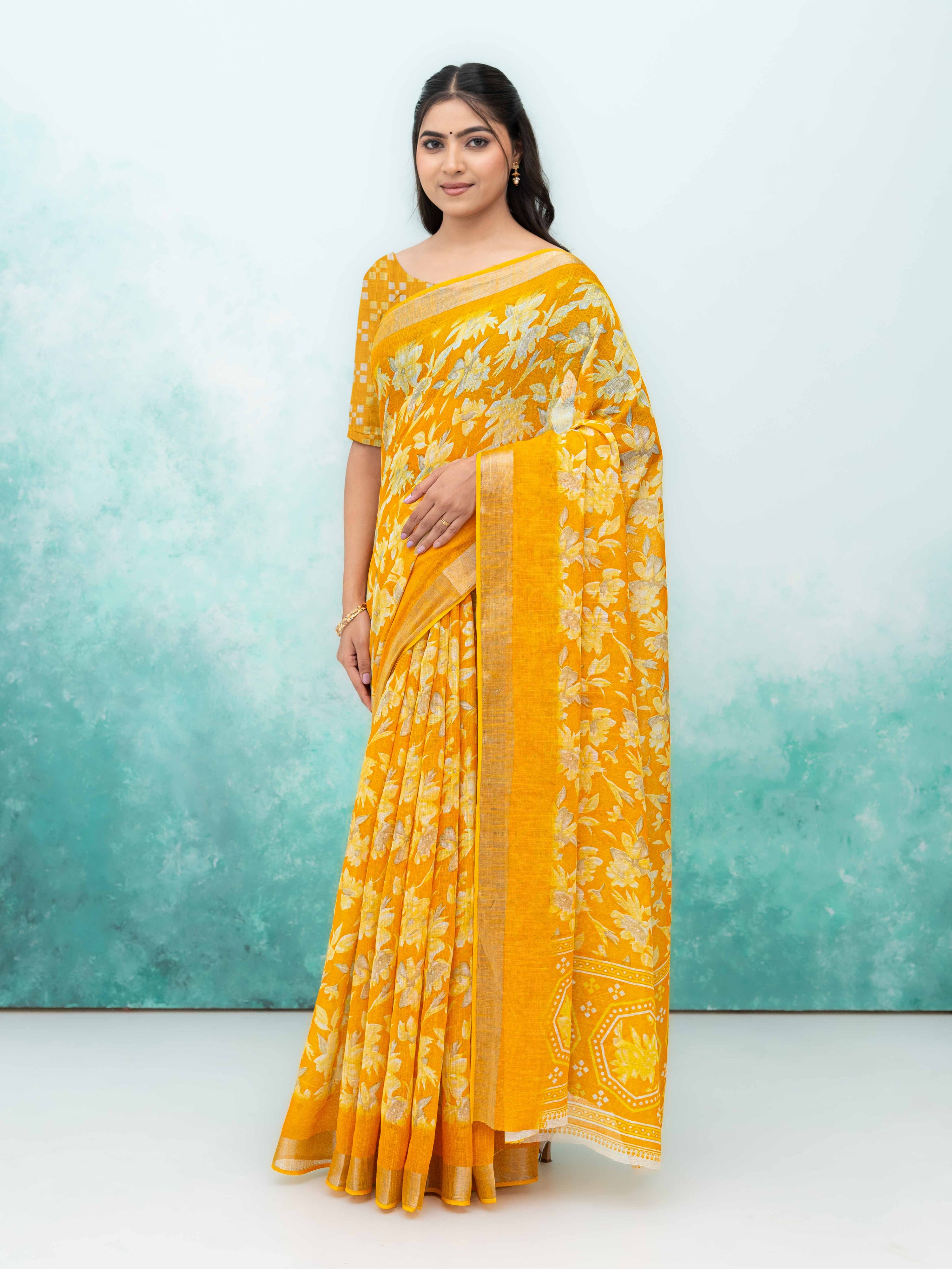Yellow Weightless Saree