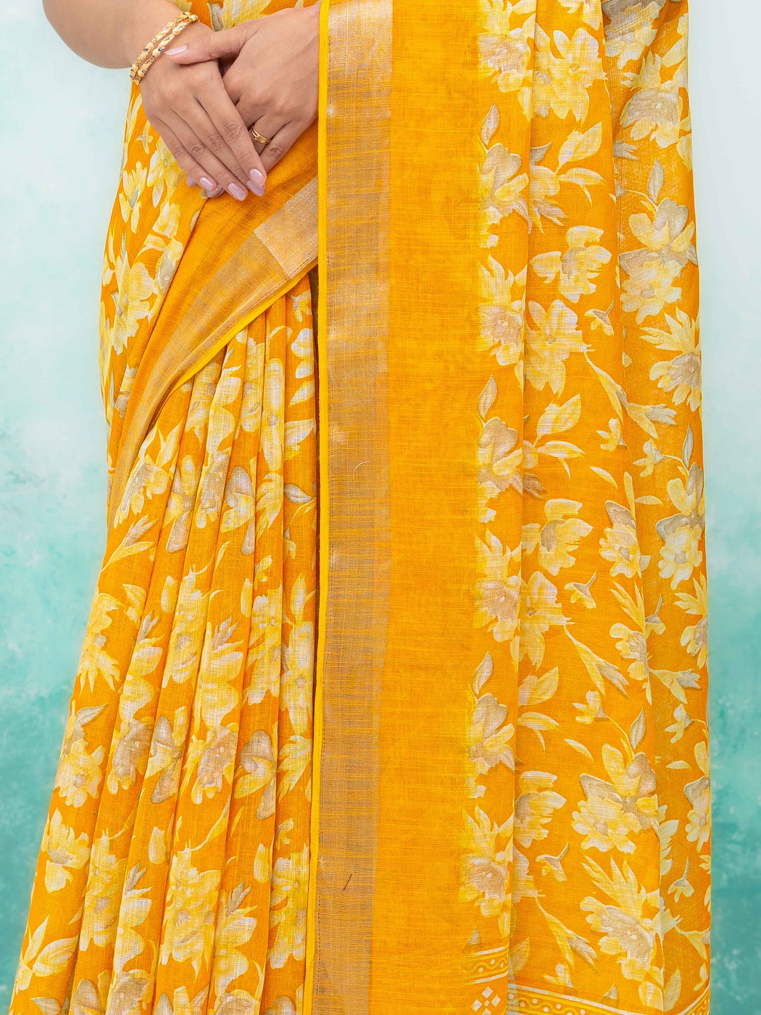Yellow Weightless Saree