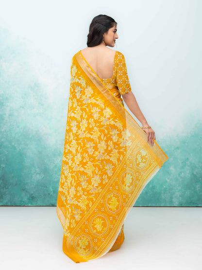 Yellow Weightless Saree