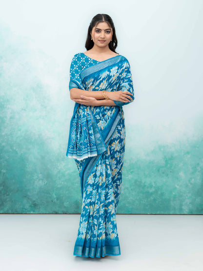 Sky Blue Weightless Saree