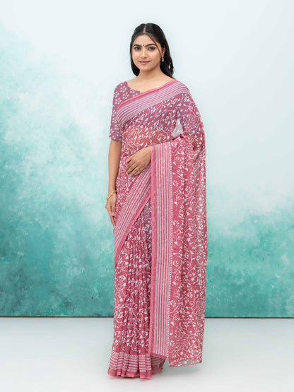 Pink Weightless Saree