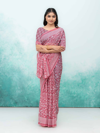Pink Weightless Saree
