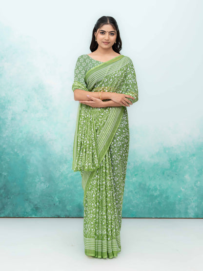 Light Green Weightless Saree