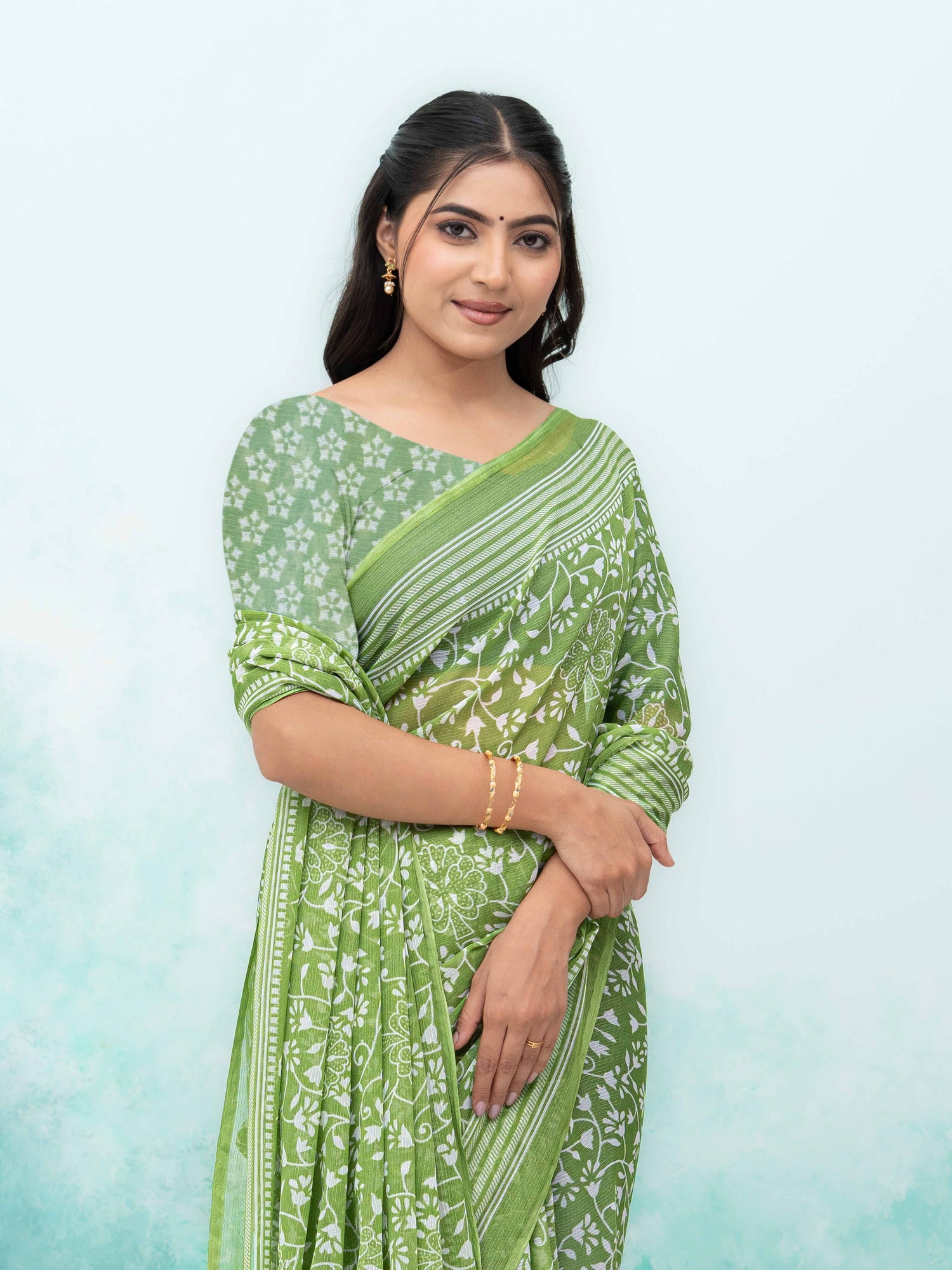 Light Green Weightless Saree