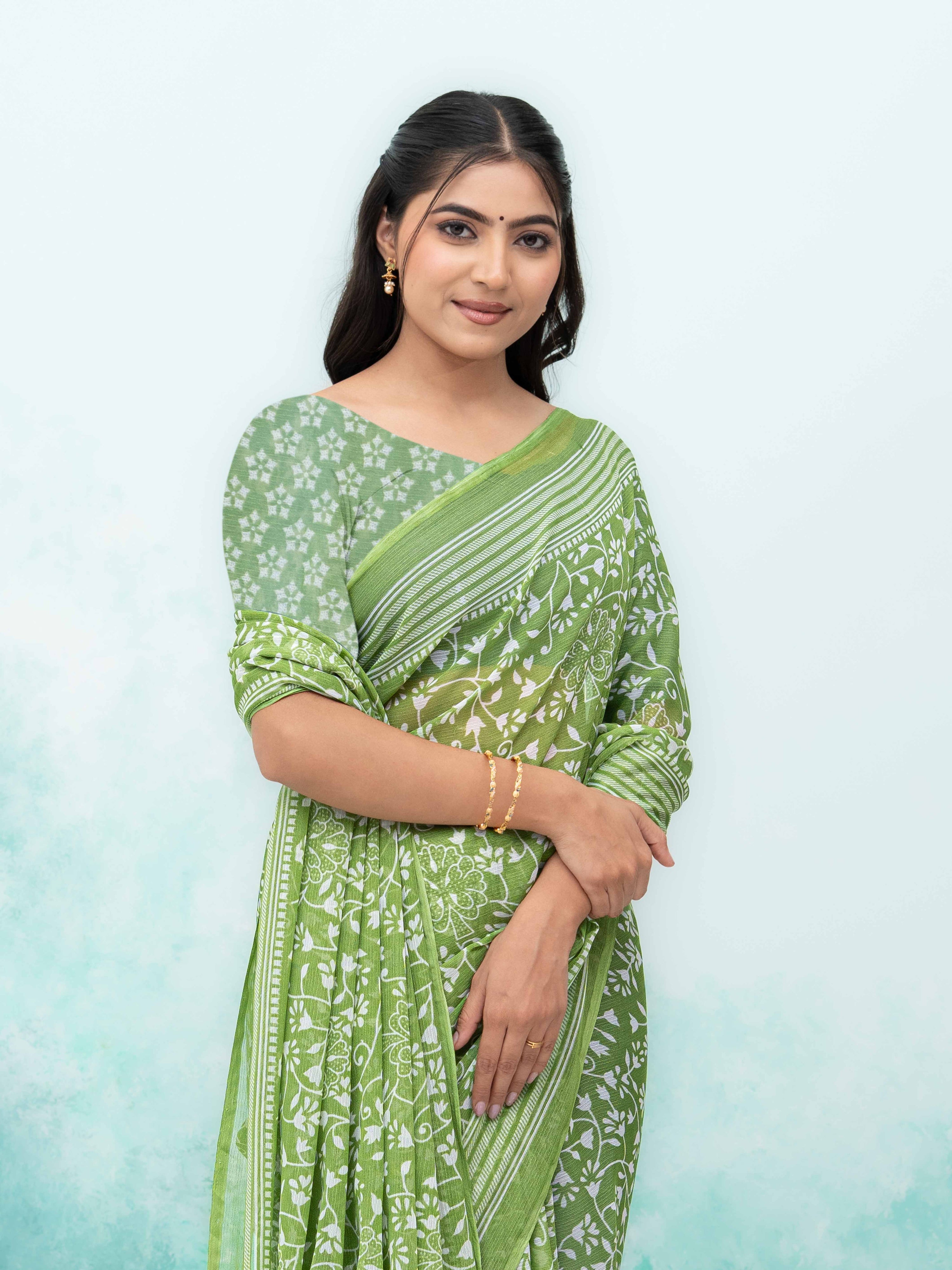 Light Green Weightless Saree