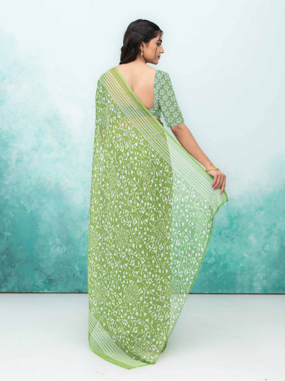Light Green Weightless Saree