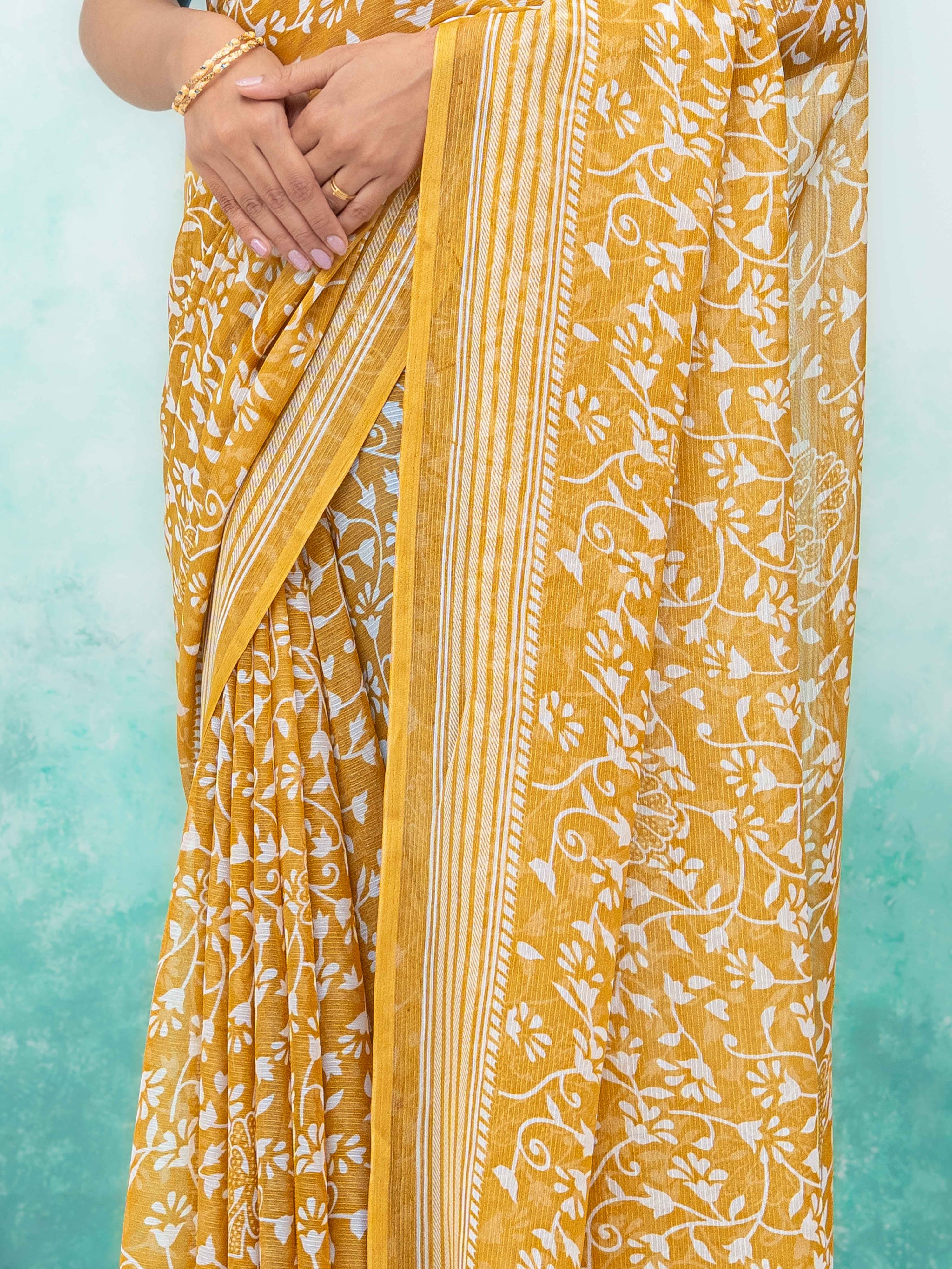 Yellow Weightless Saree